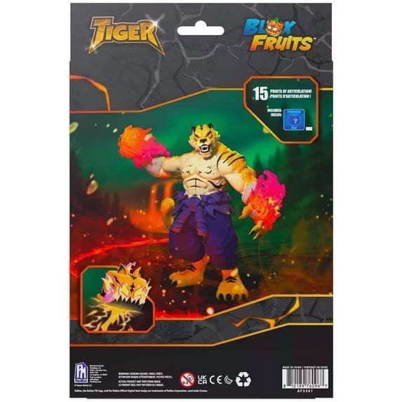 Blox Fruits Tiger Mythical Fruit Action Figure - 6" Posable Figure - Includes DLC 533 фото