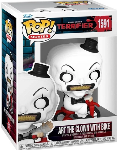 Funko POP! Movies: Terrifier - Art The Clown with Bike #1591 1591 фото